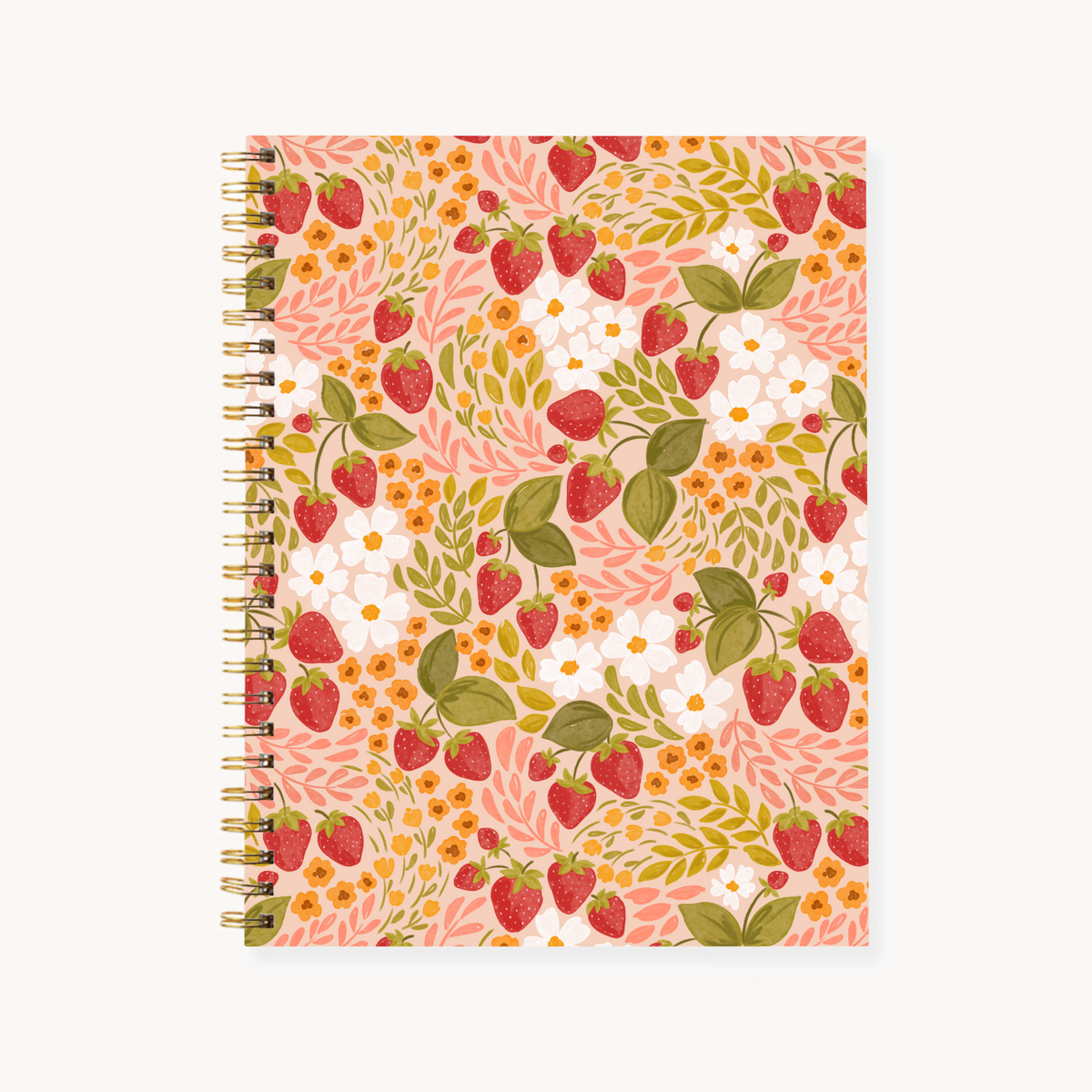 Hardcover Spiral Notebook, 7x9"