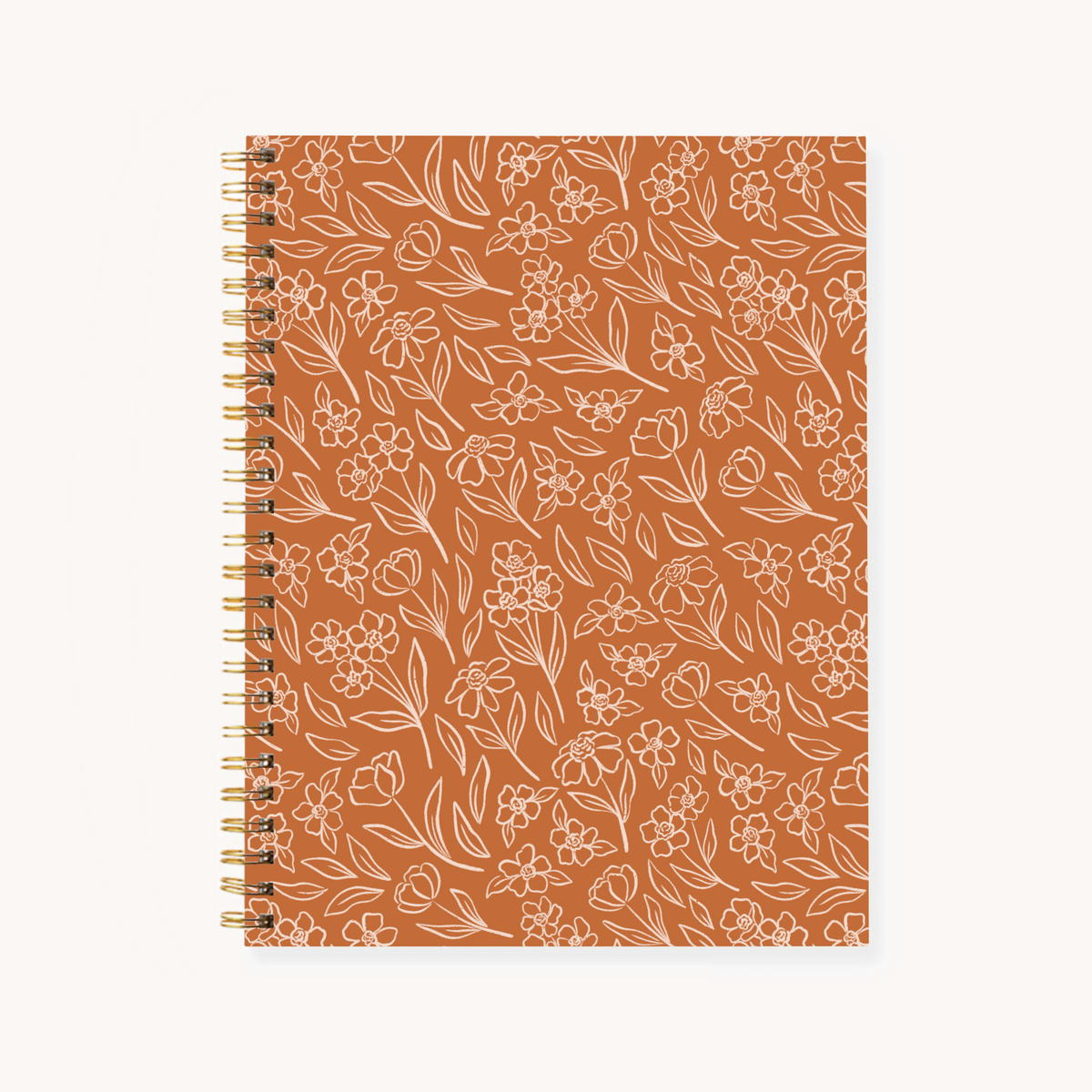 Hardcover Spiral Notebook, 7x9"