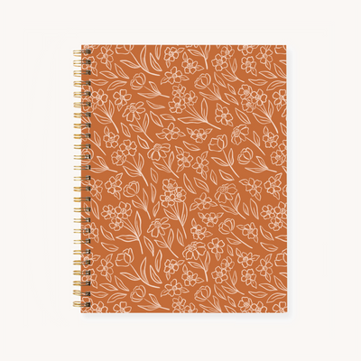 Hardcover Spiral Notebook, 7x9"