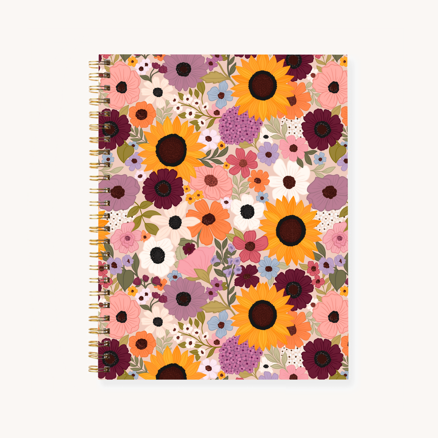 Hardcover Spiral Notebook, 7x9"