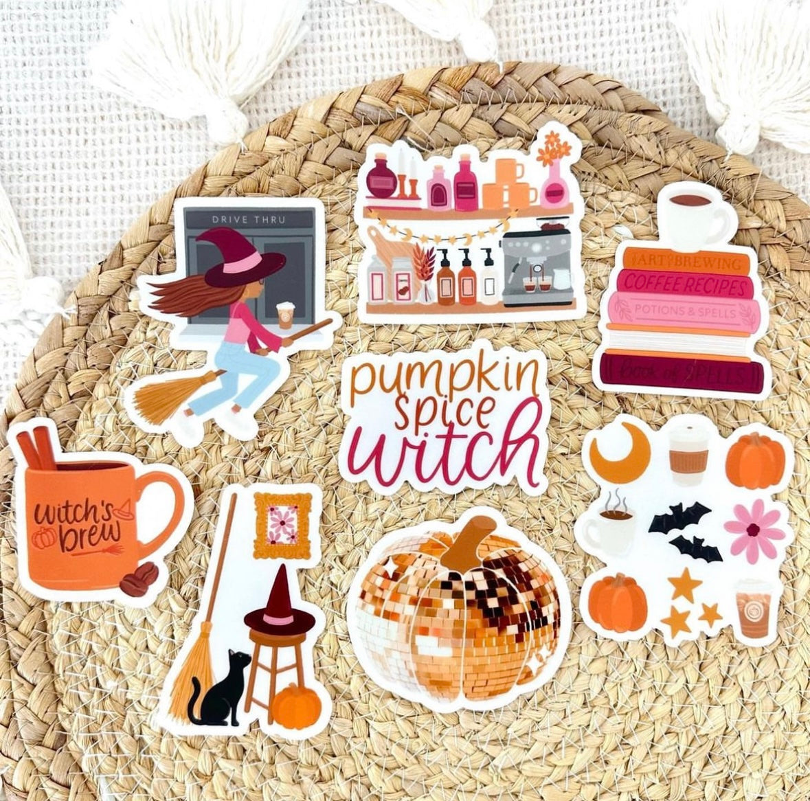 Pumpkin Spice Witch Sticker Pack
