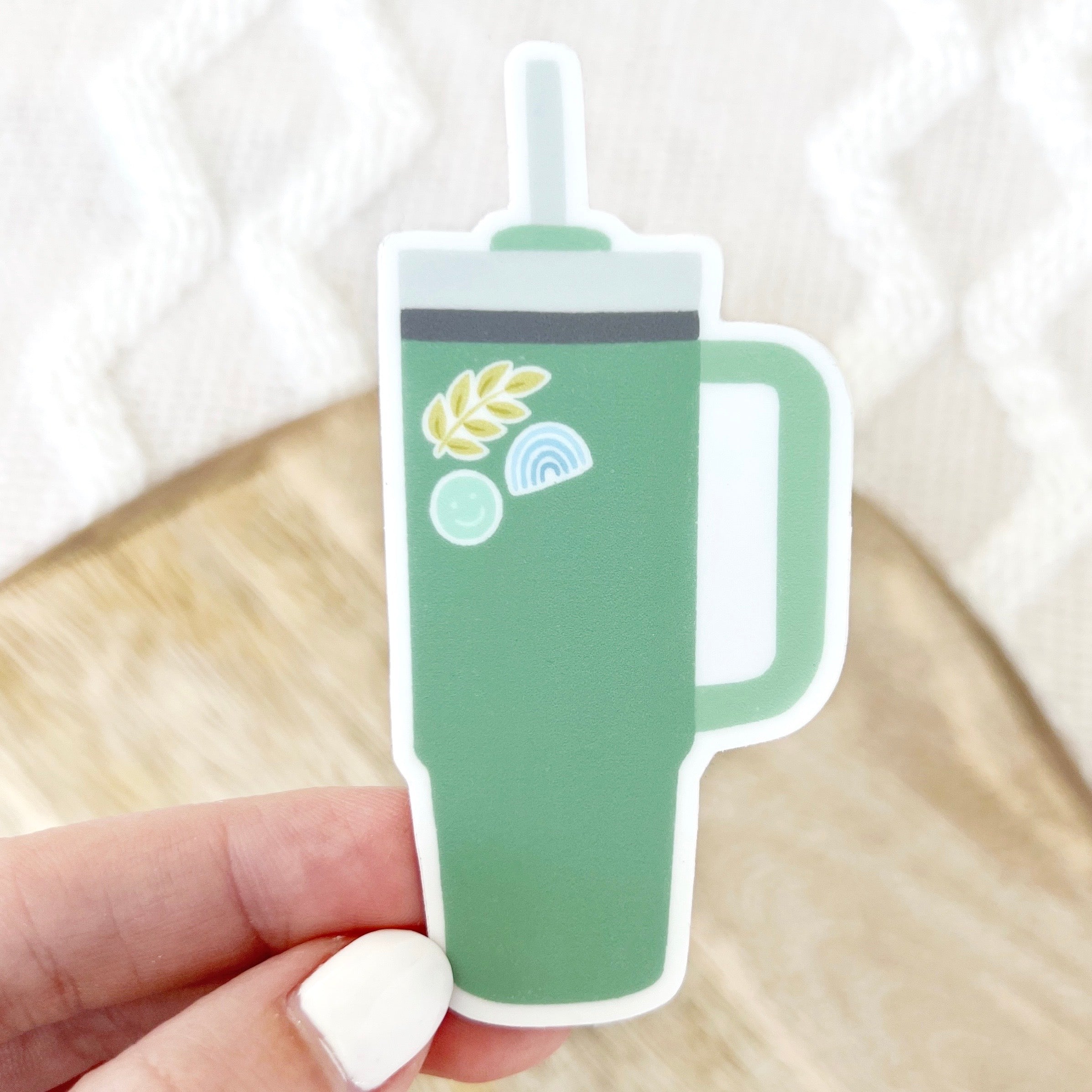 Waterproof Vinyl Sticker, 3.25x1.5"