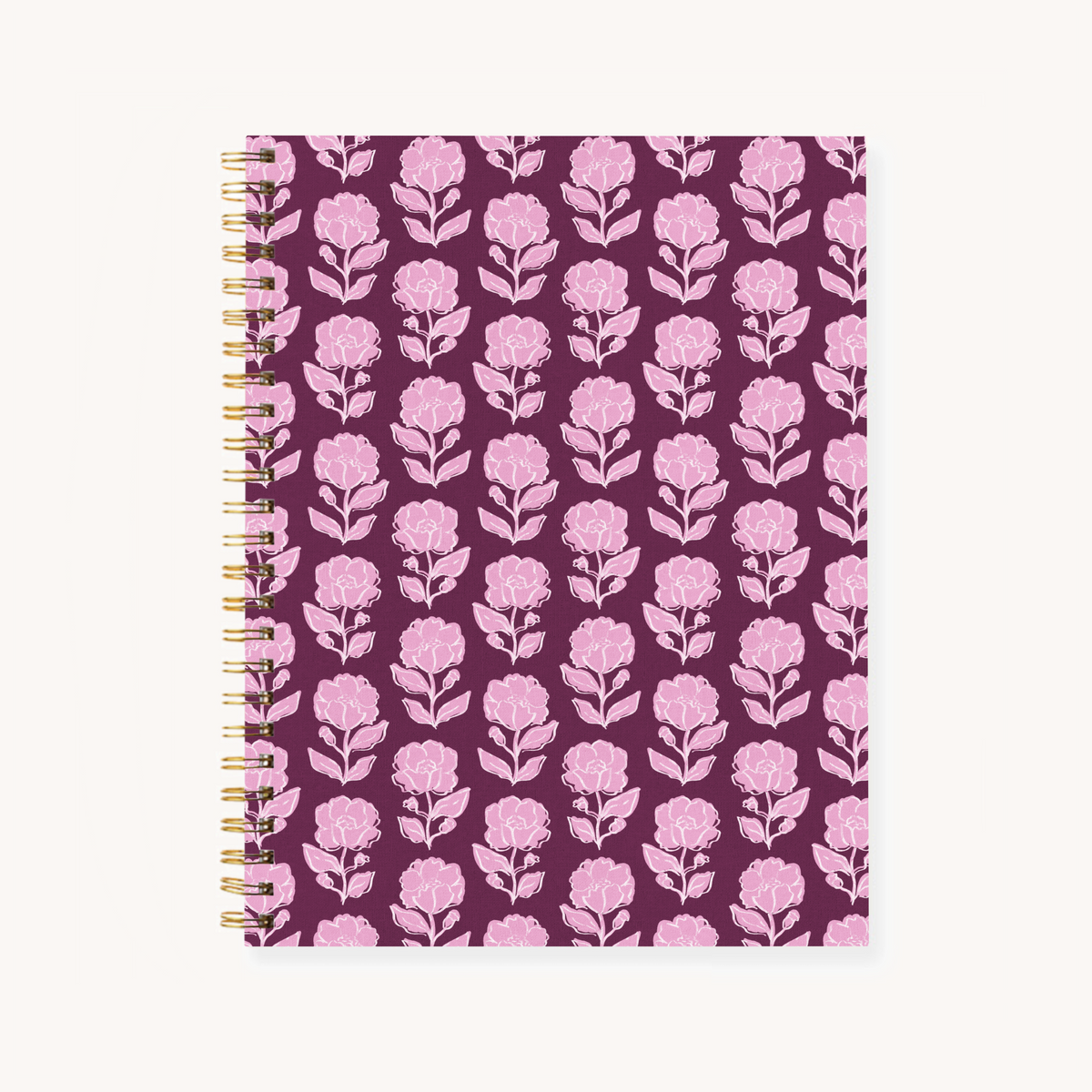 Hardcover Spiral Notebook, 7x9"