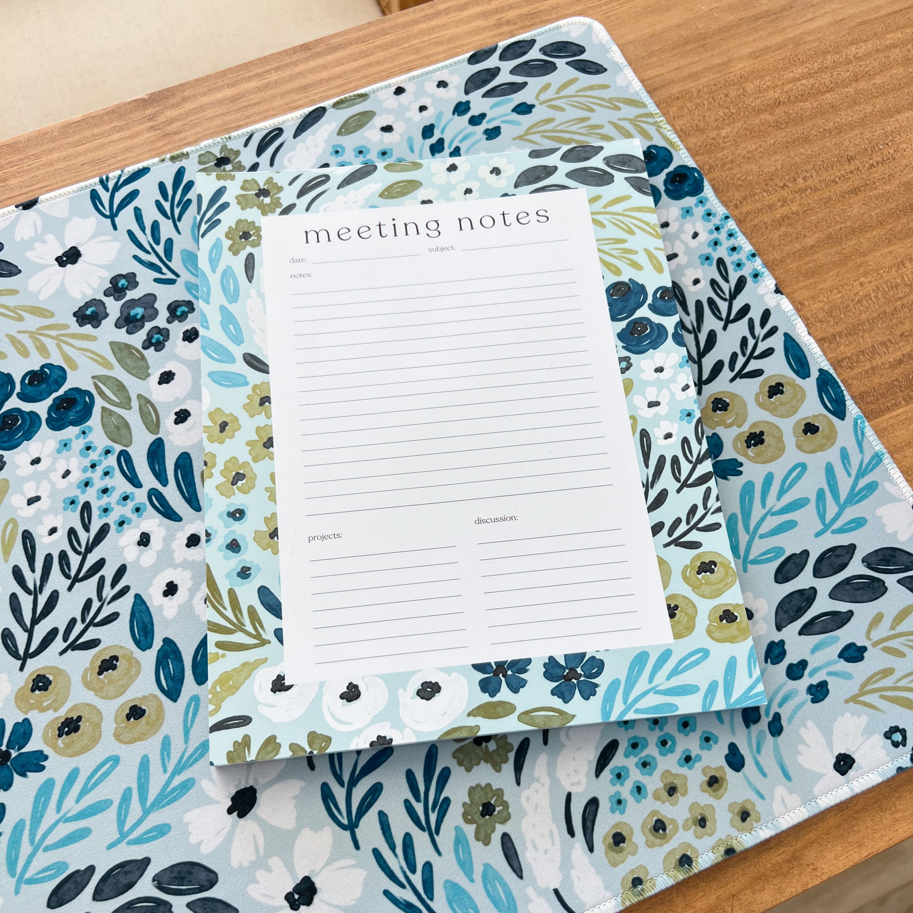 Meeting Notes Notepad, 11x8.5"