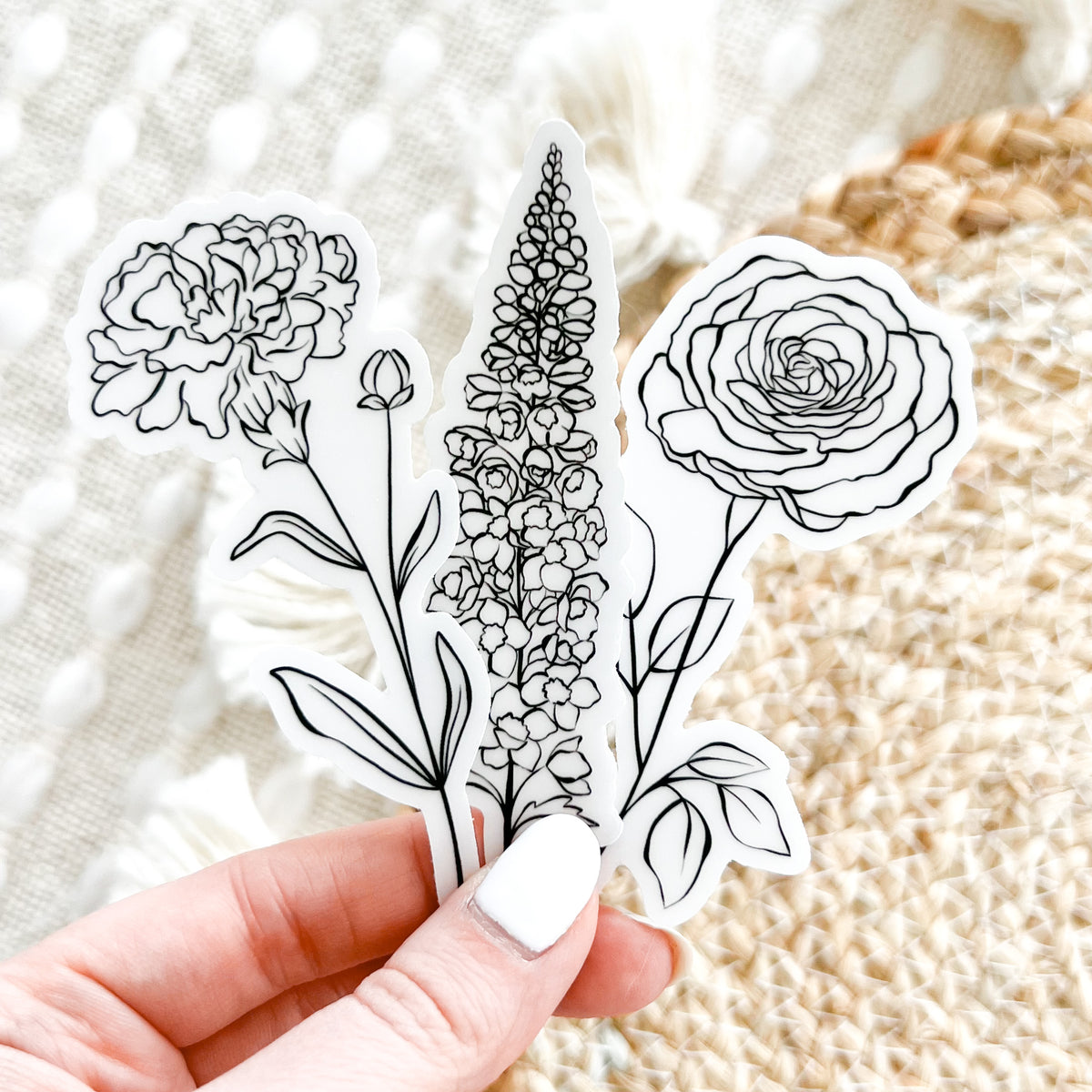 Clear Waterproof Vinyl Sticker, 1.6x3.5"