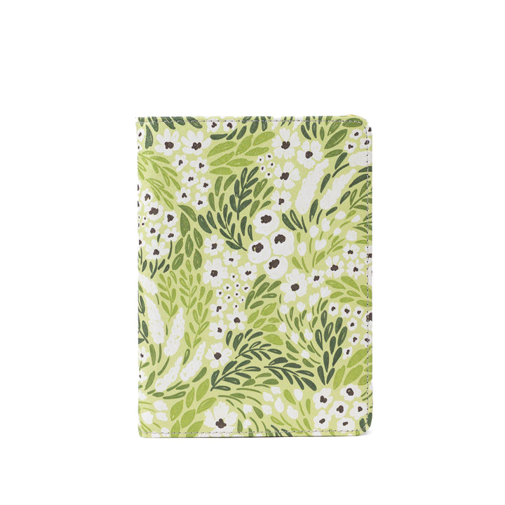 Matcha Floral Kindle Case – Elegant Faux Leather with Kickstand