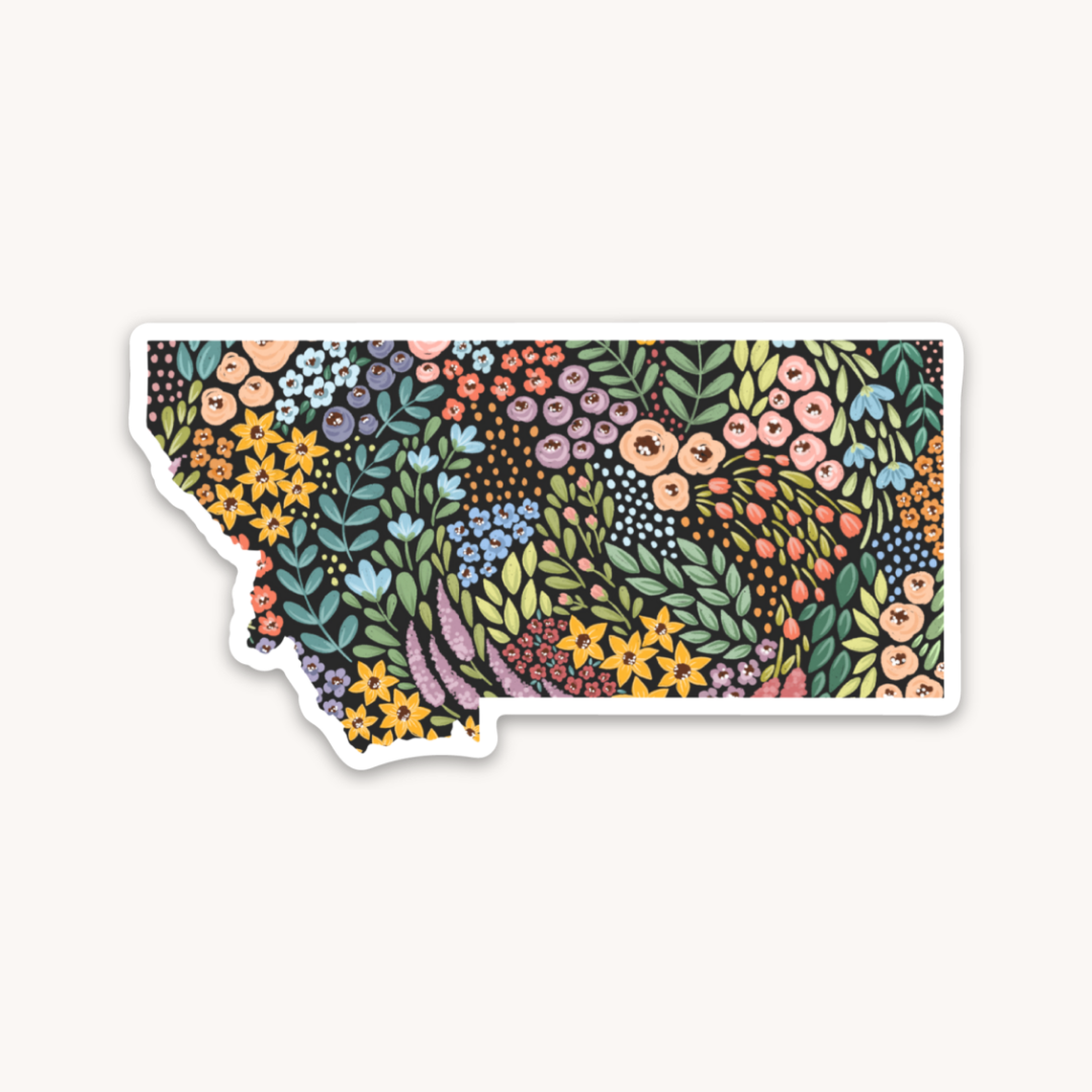 Waterproof Vinyl State Sticker, 3x1.5"