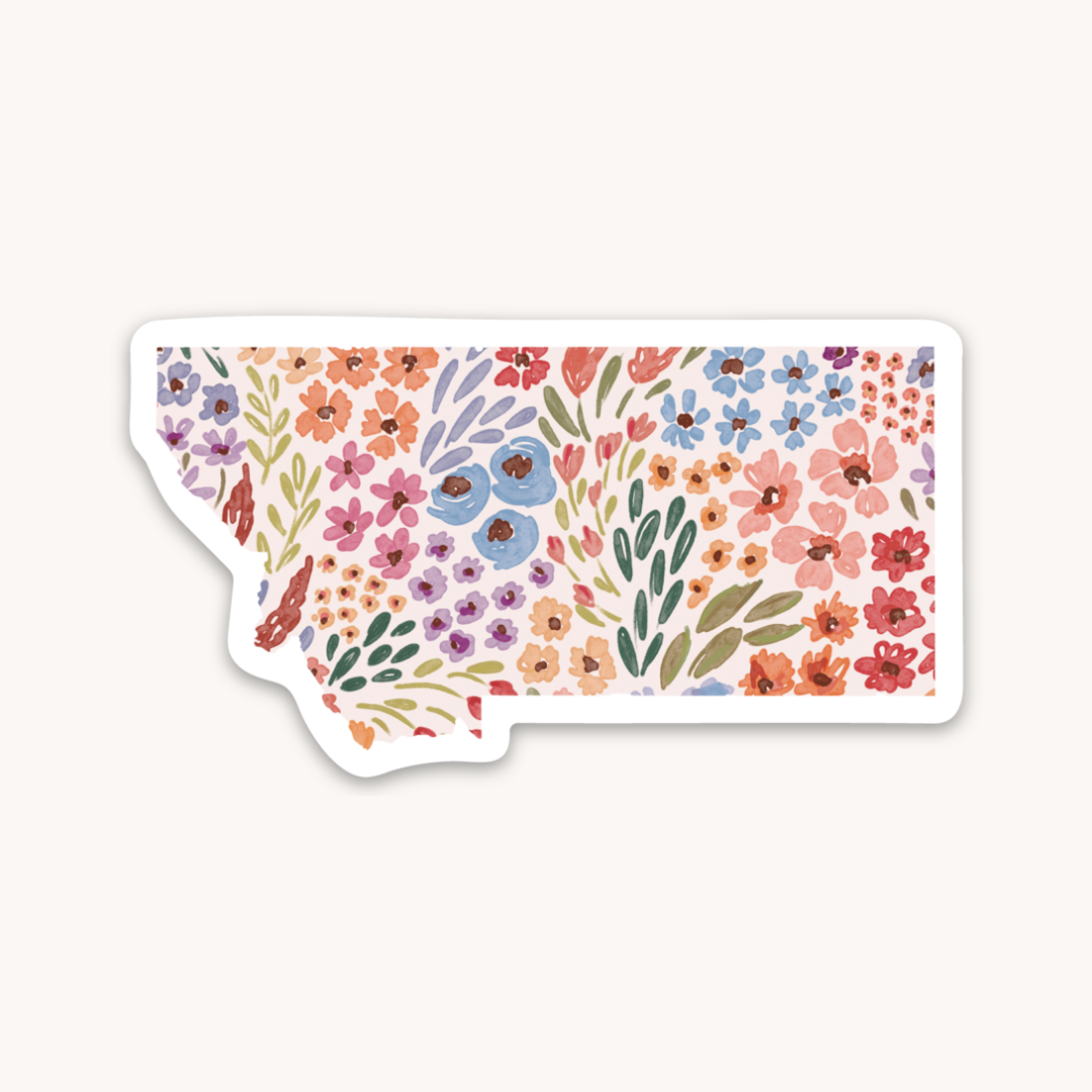 Waterproof Vinyl State Sticker, 3x1.5"