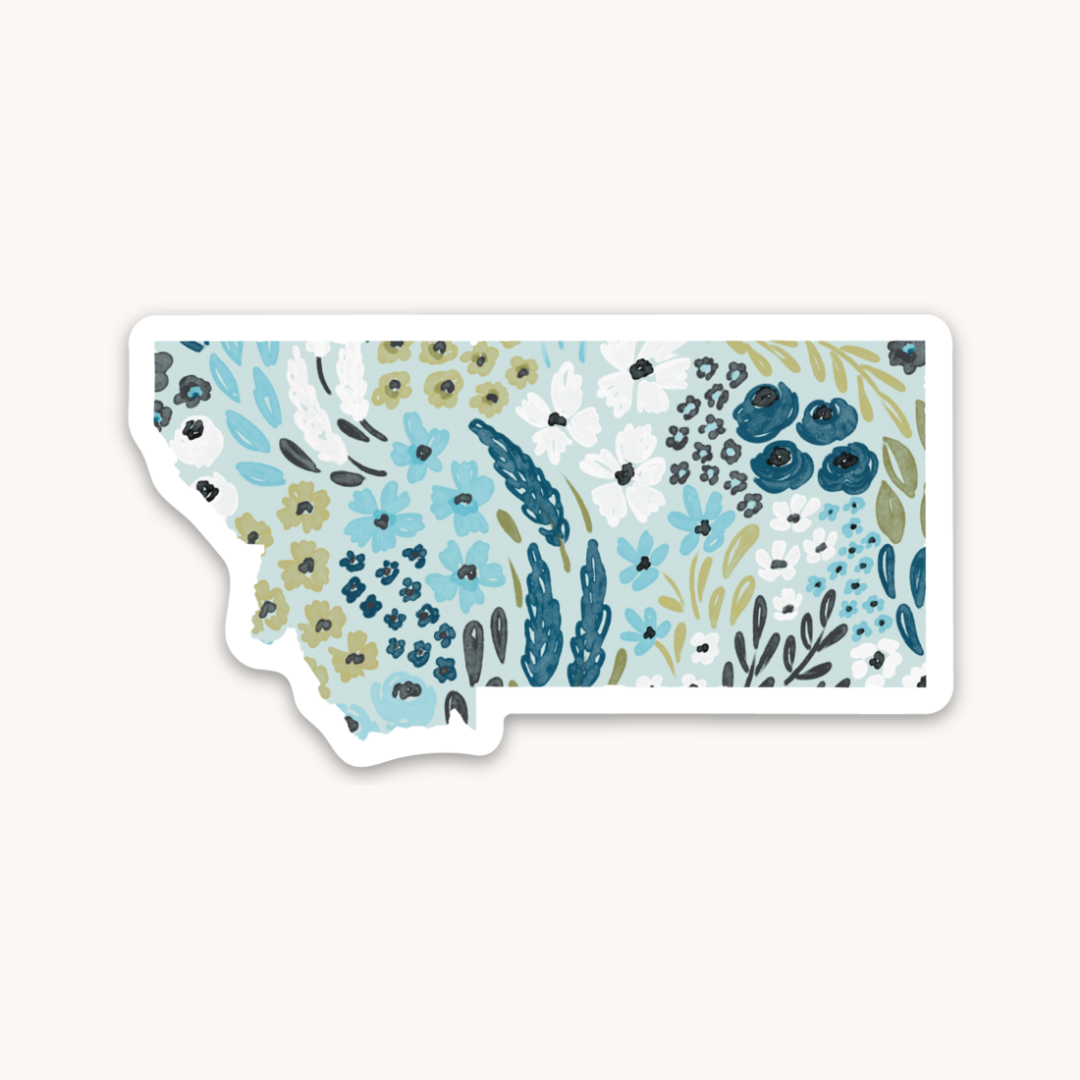 Waterproof Vinyl State Sticker, 3x1.5"