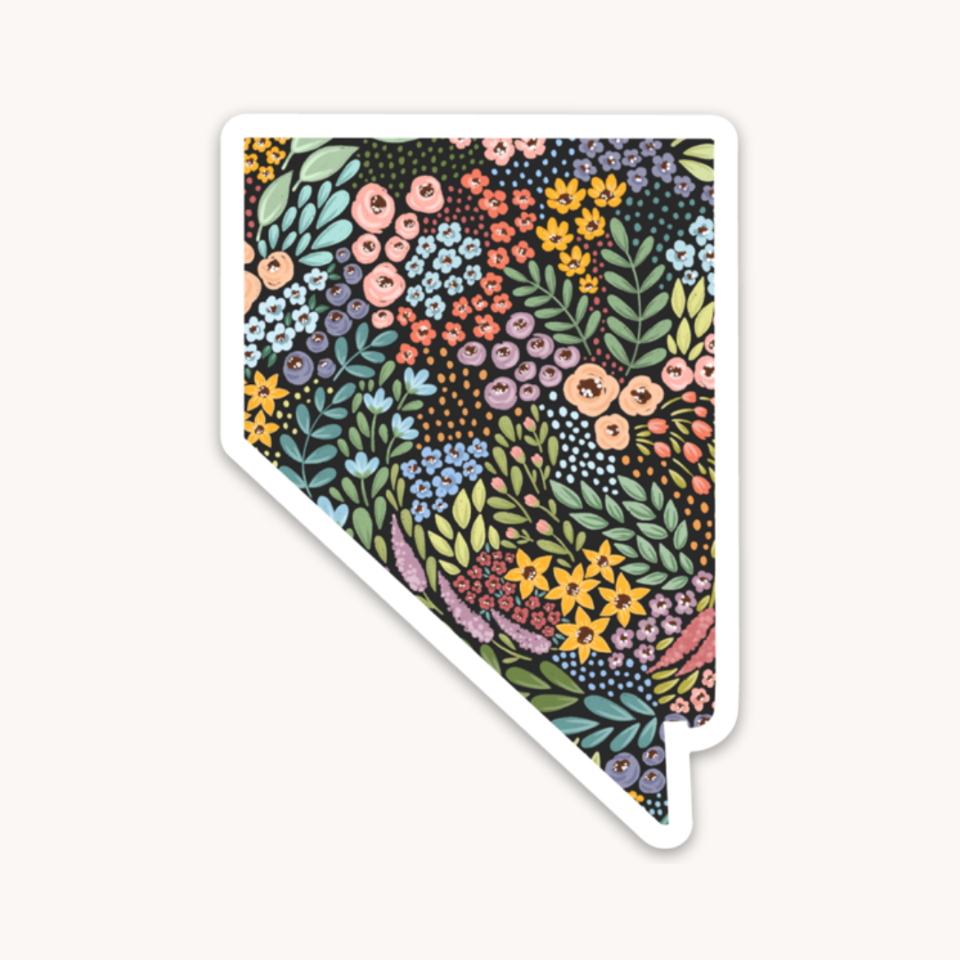 Waterproof Vinyl State Sticker, 3x2"