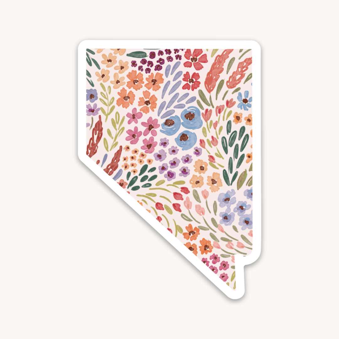 Waterproof Vinyl State Sticker, 3x2"