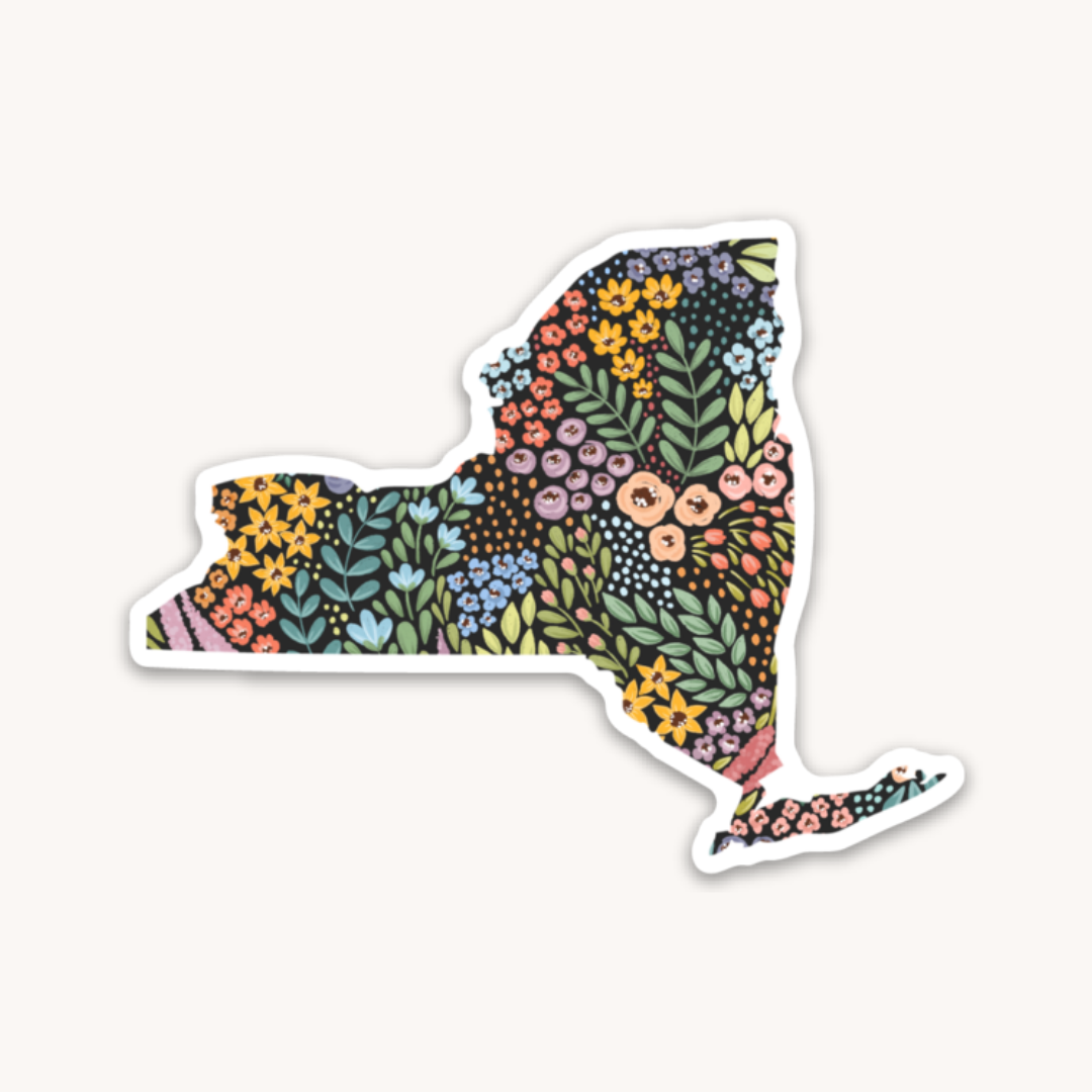 Waterproof Vinyl State Sticker, 3x2.25"