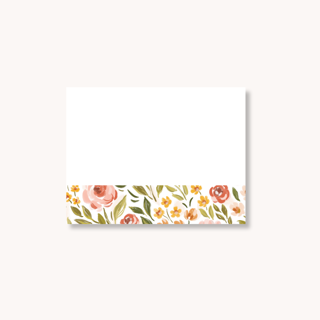 Spring Garden Sticky Notes, 4x3