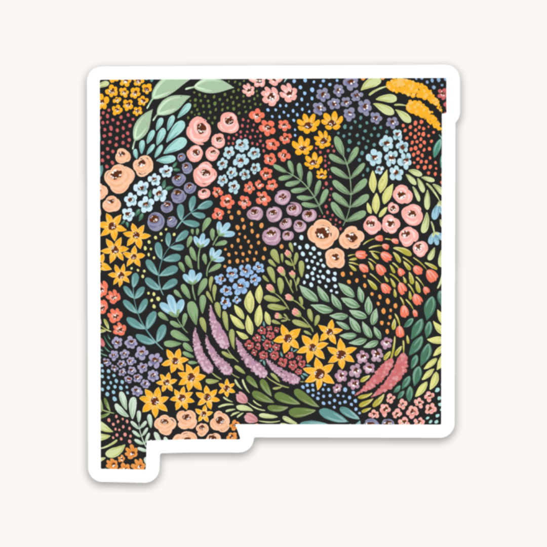 Waterproof Vinyl State Sticker, 3x2.75"