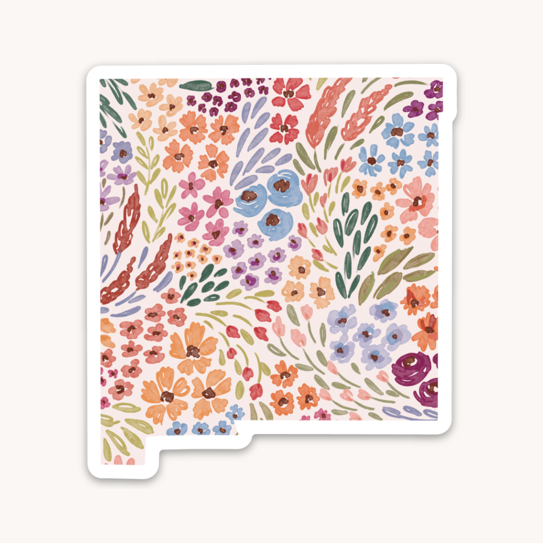 Waterproof Vinyl State Sticker, 3x2.75"