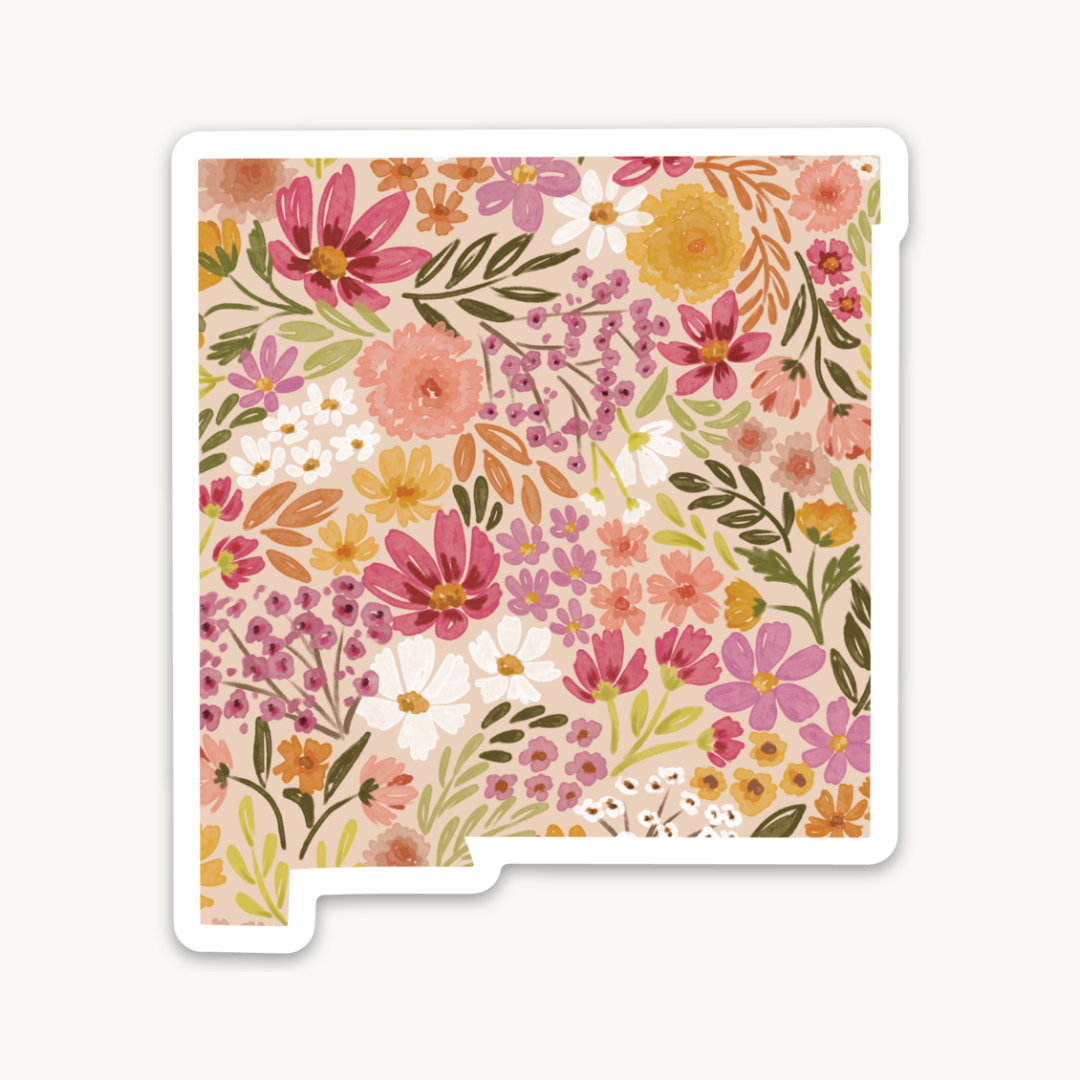Waterproof Vinyl State Sticker, 3x2.75"