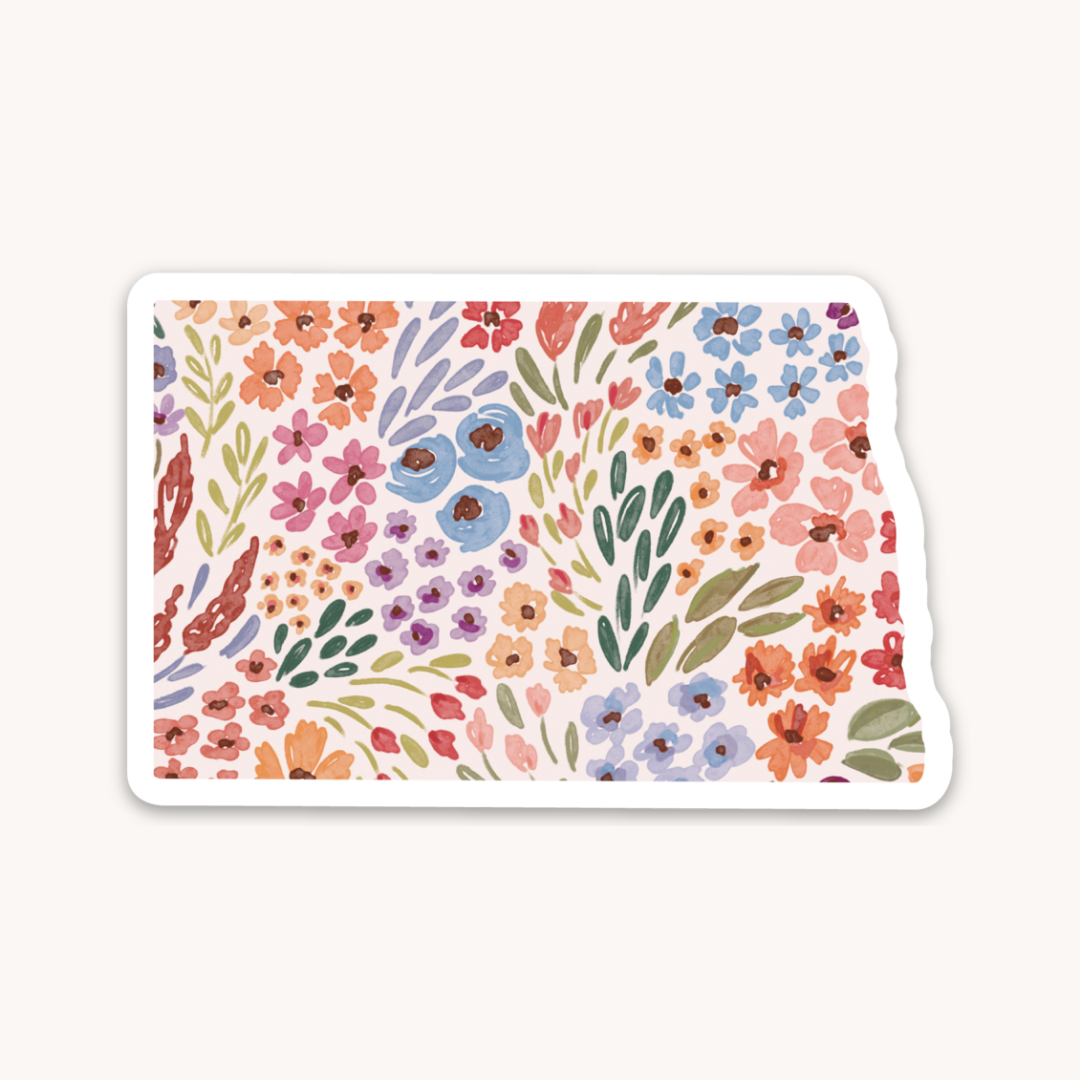 Waterproof Vinyl State Sticker, 3x2"