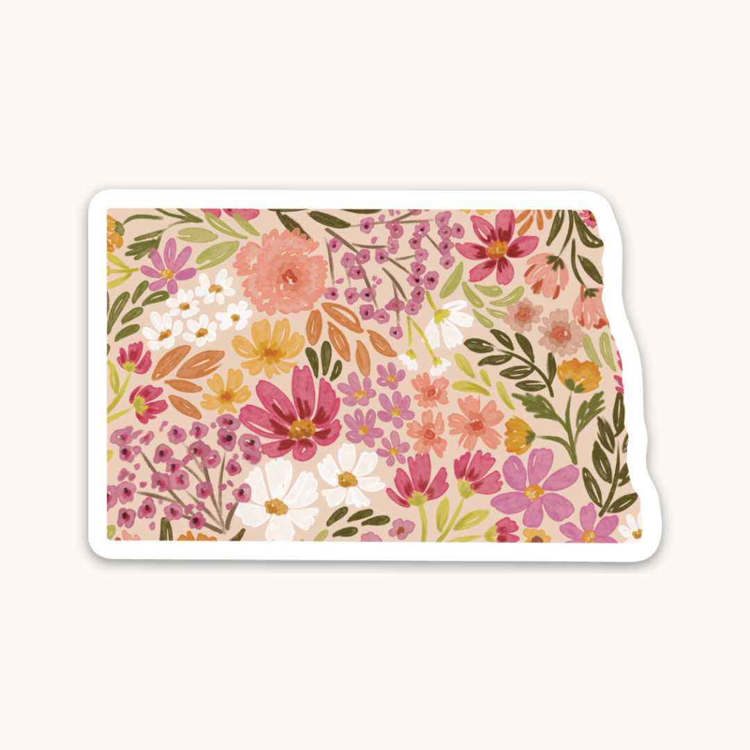 Waterproof Vinyl State Sticker, 3x2"