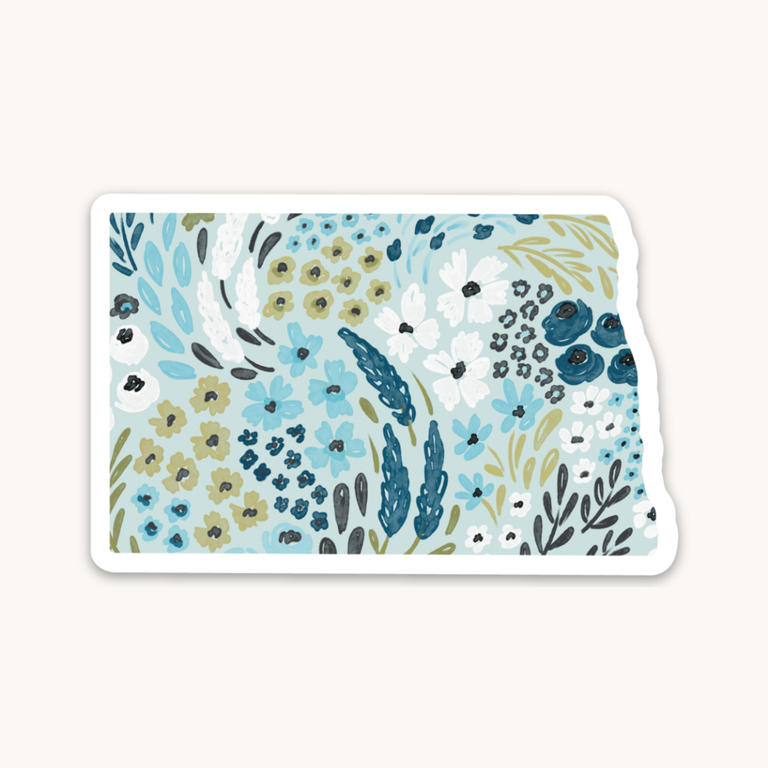 Waterproof Vinyl State Sticker, 3x2"
