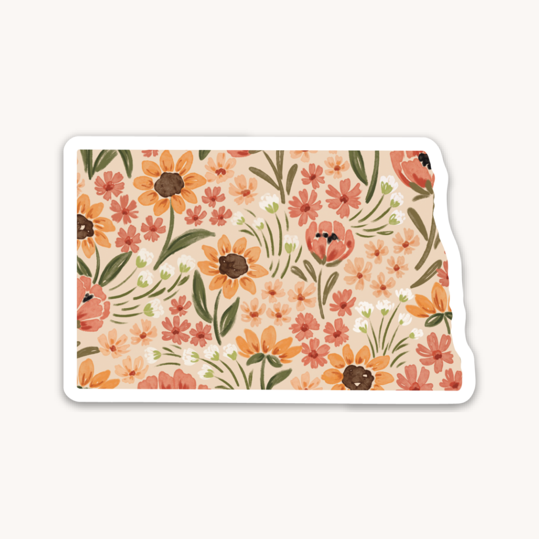 Waterproof Vinyl State Sticker, 3x2"