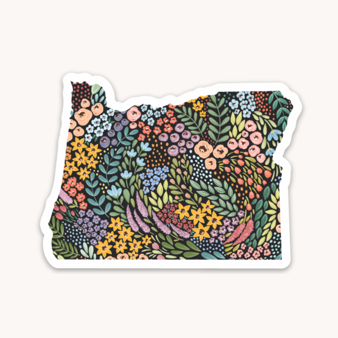 Waterproof Vinyl State Sticker, 3x2.5"