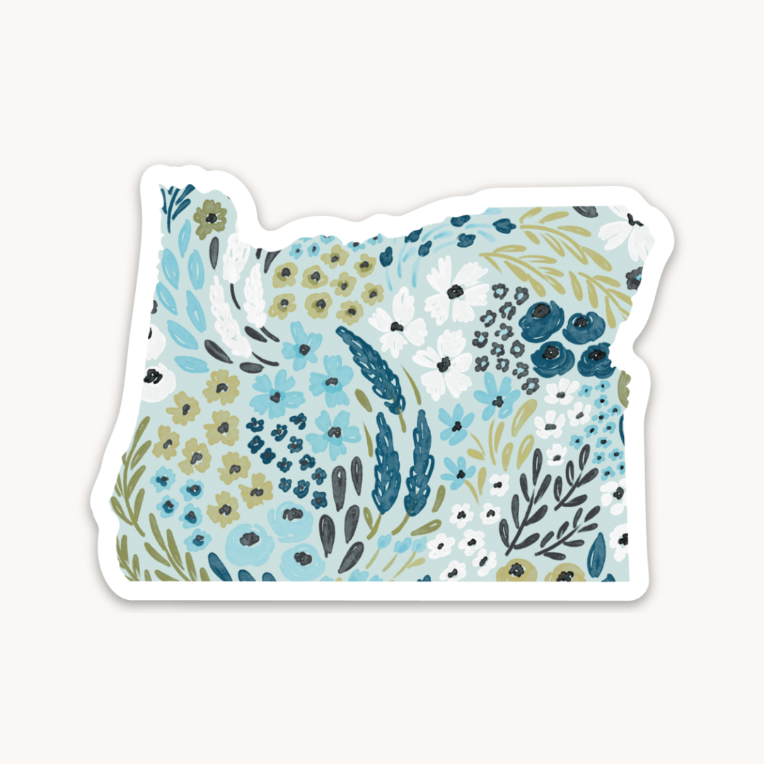 Waterproof Vinyl State Sticker, 3x2.5"