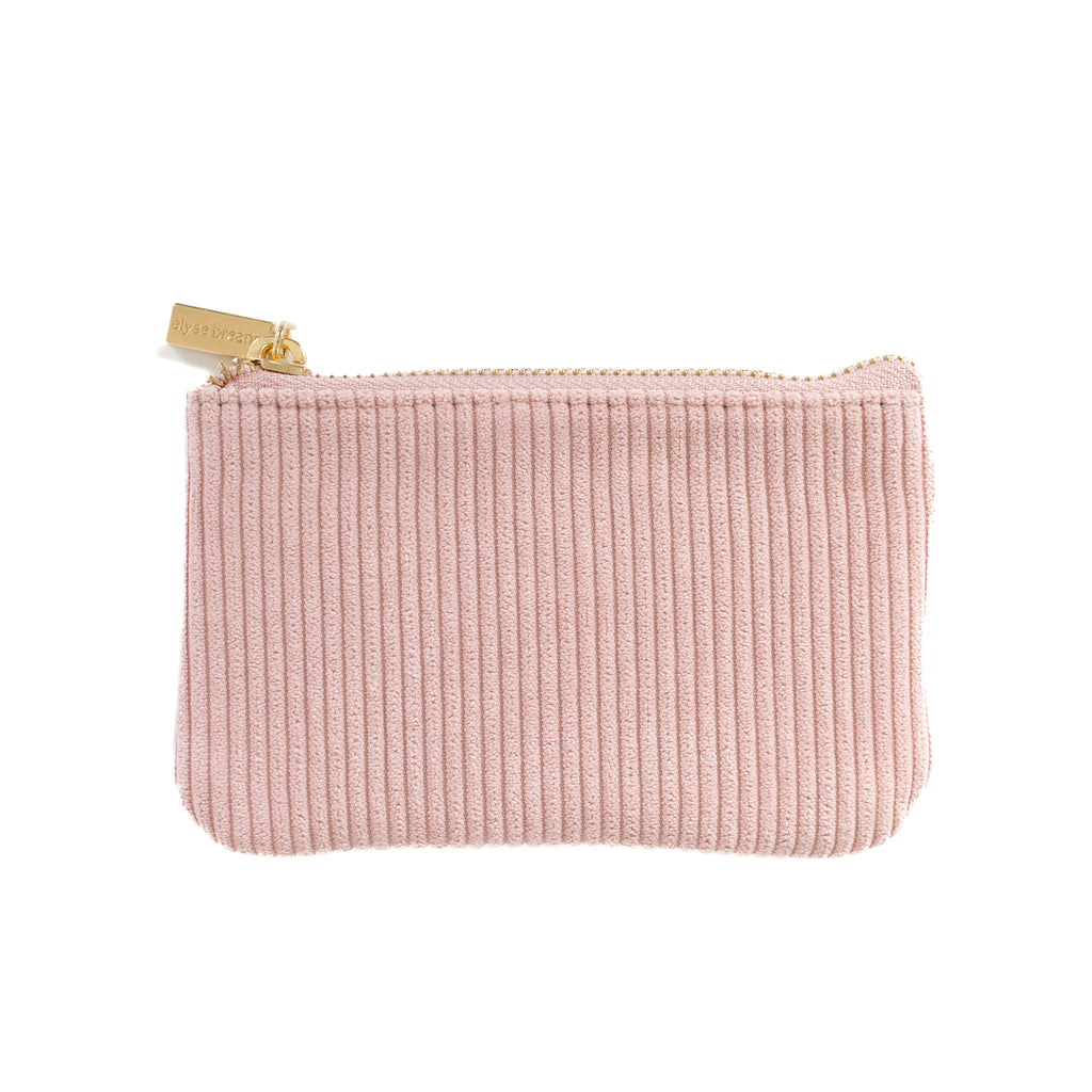 Corduroy Coin Purse Small Zipper Wallet for Cards and Essentials