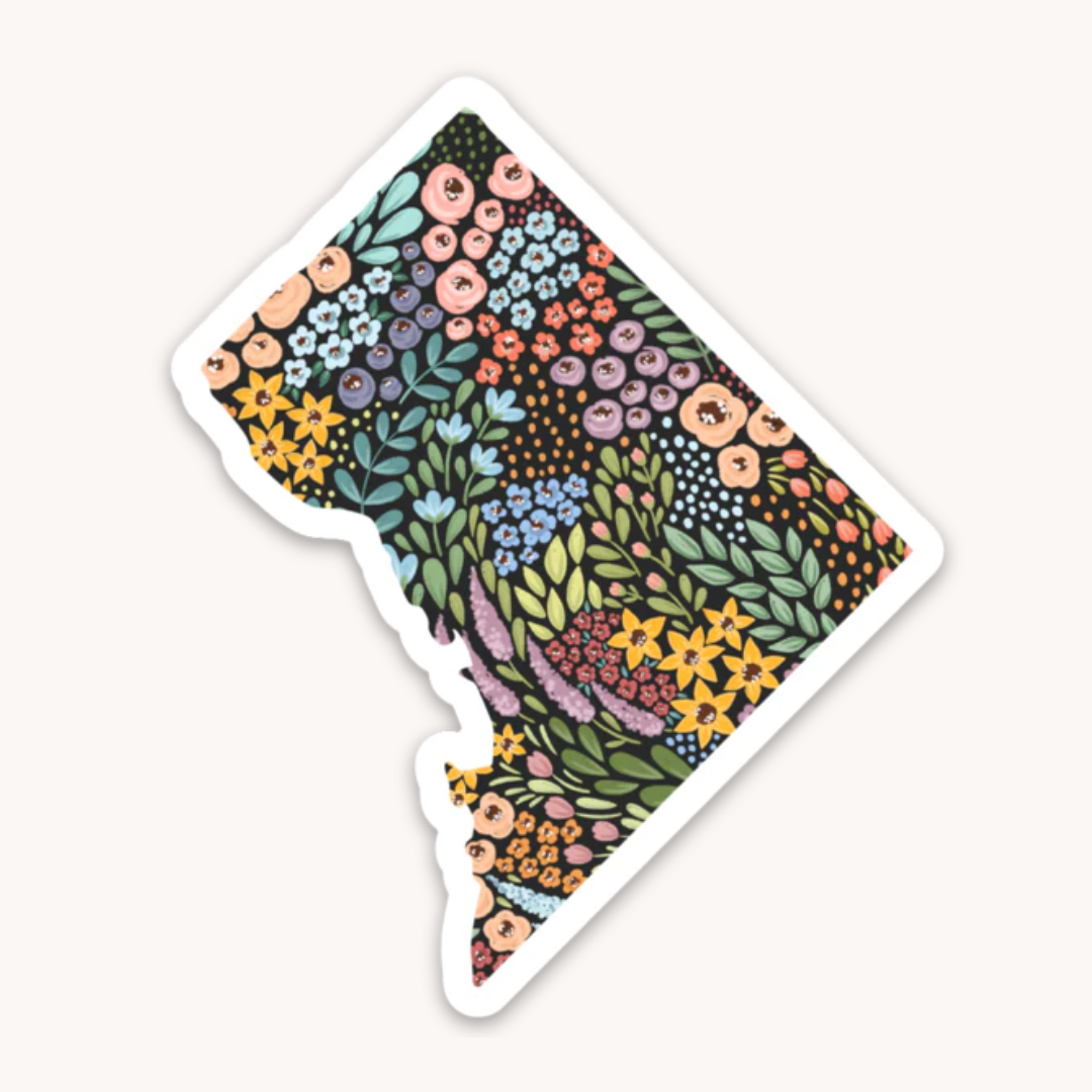 Waterproof Vinyl State Sticker, 2.25x2.25"