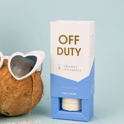 Off Duty Set of 8 Shower Steamers - Coconut Lime