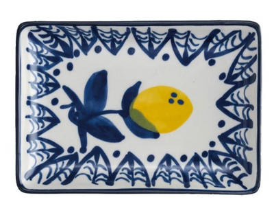 Lemon Stoneware Plate, 4 Styles