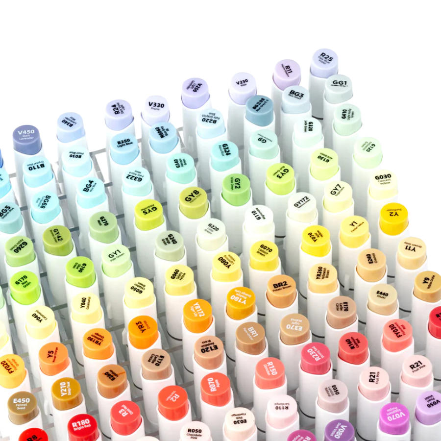 Brush & Chisel Dual Tip Alcohol Markers 80 Set