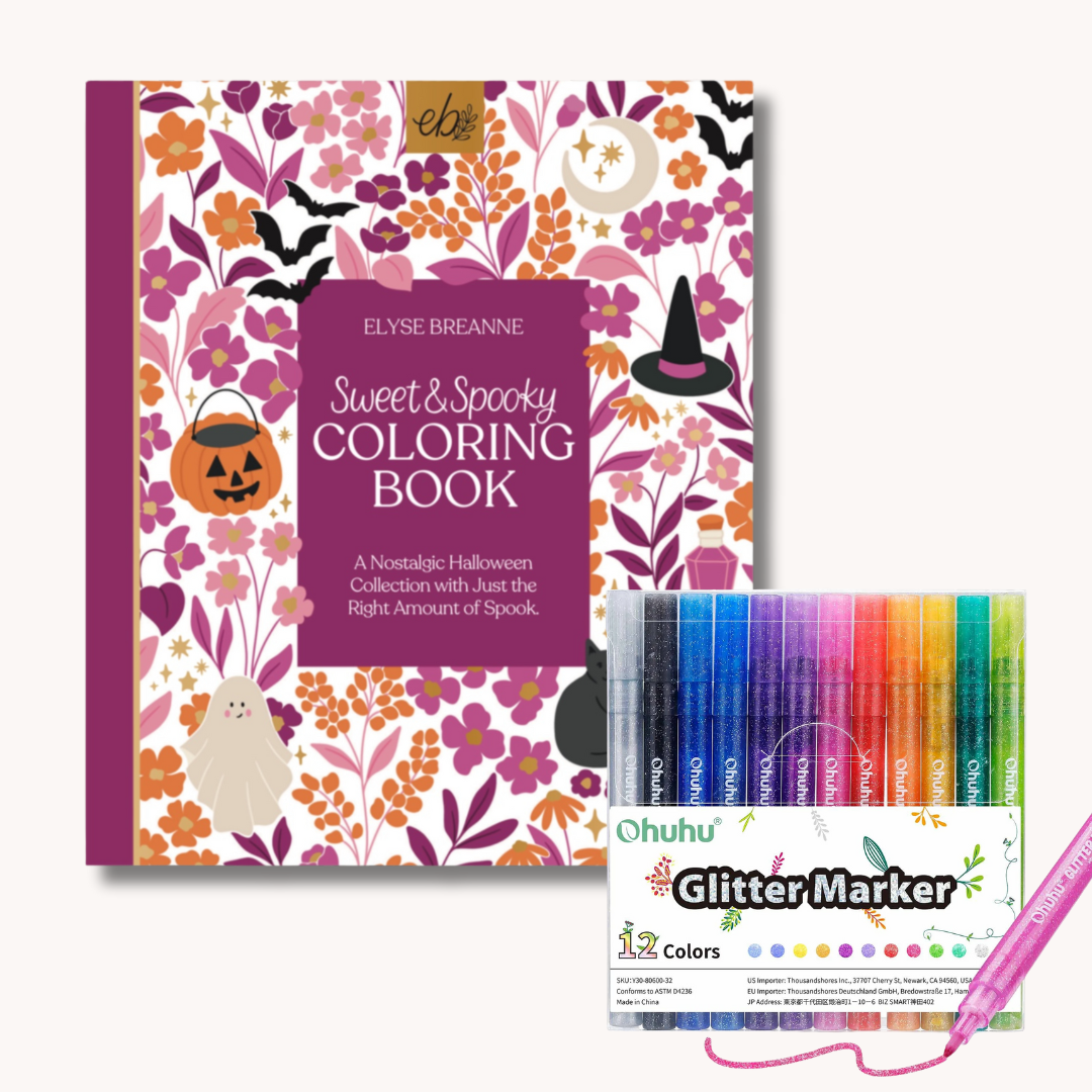 Sweet & Spooky Coloring Book – 40 Halloween-Inspired Designs