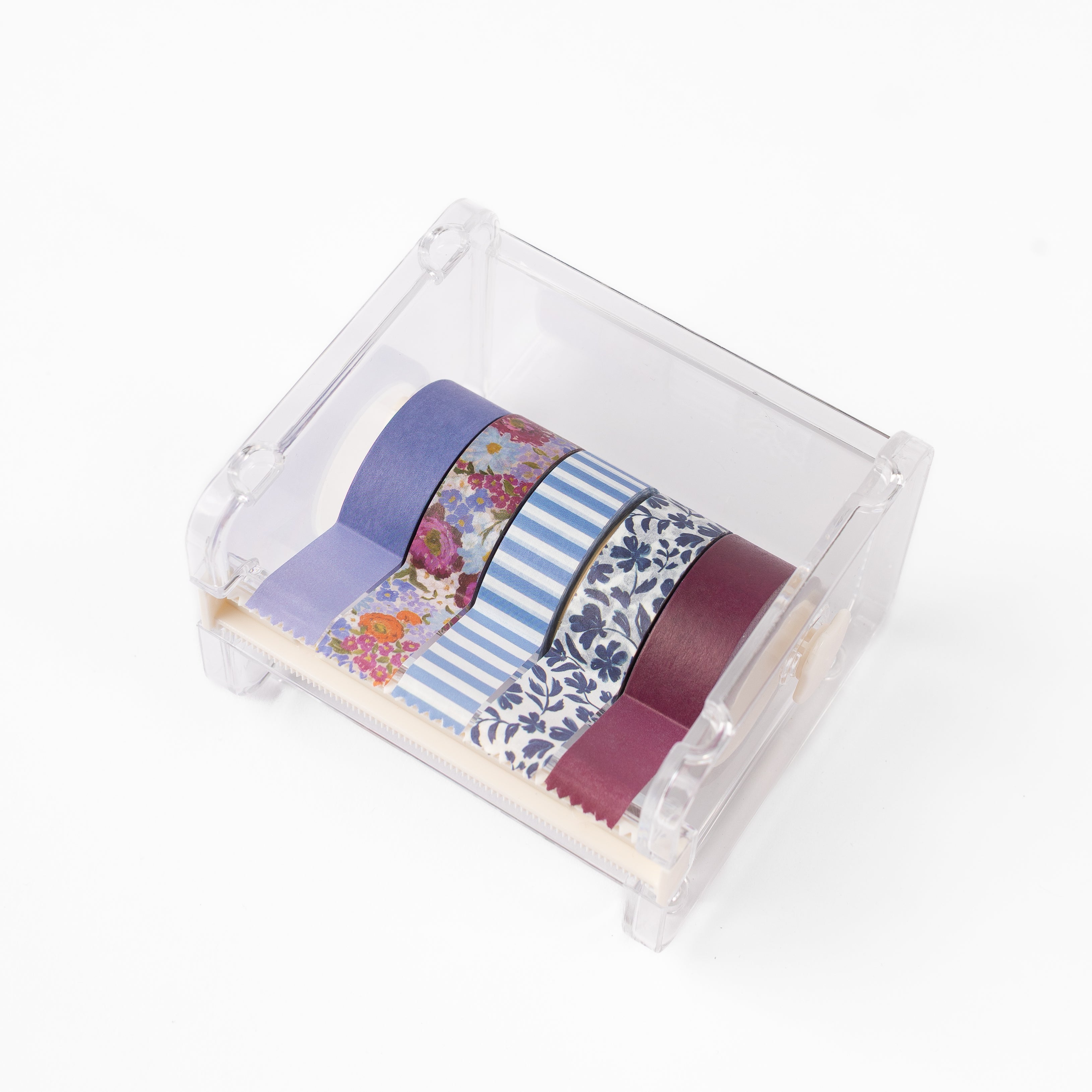 Washi Tape Variety Pack with Acrylic Dispenser