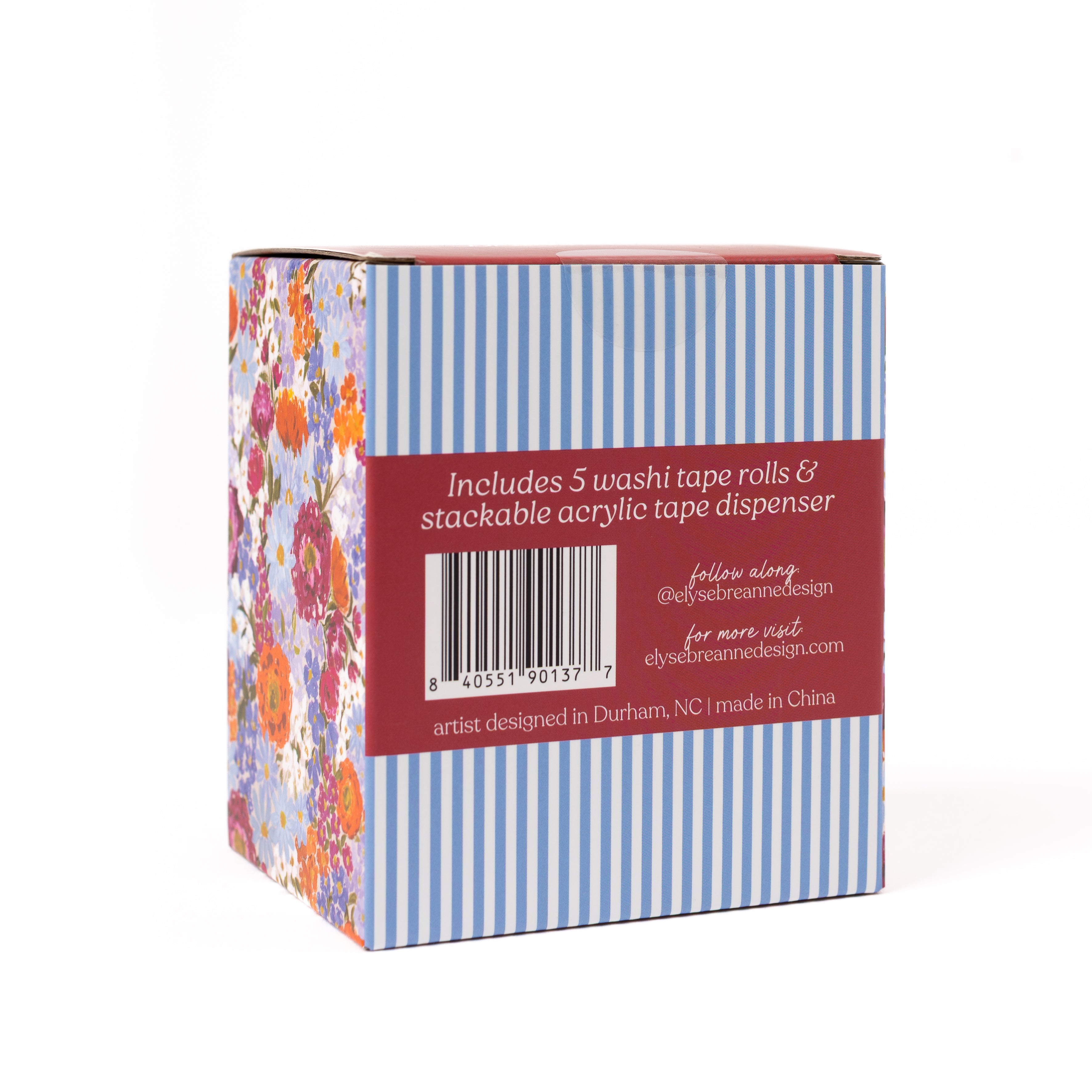 Washi Tape Variety Pack with Acrylic Dispenser