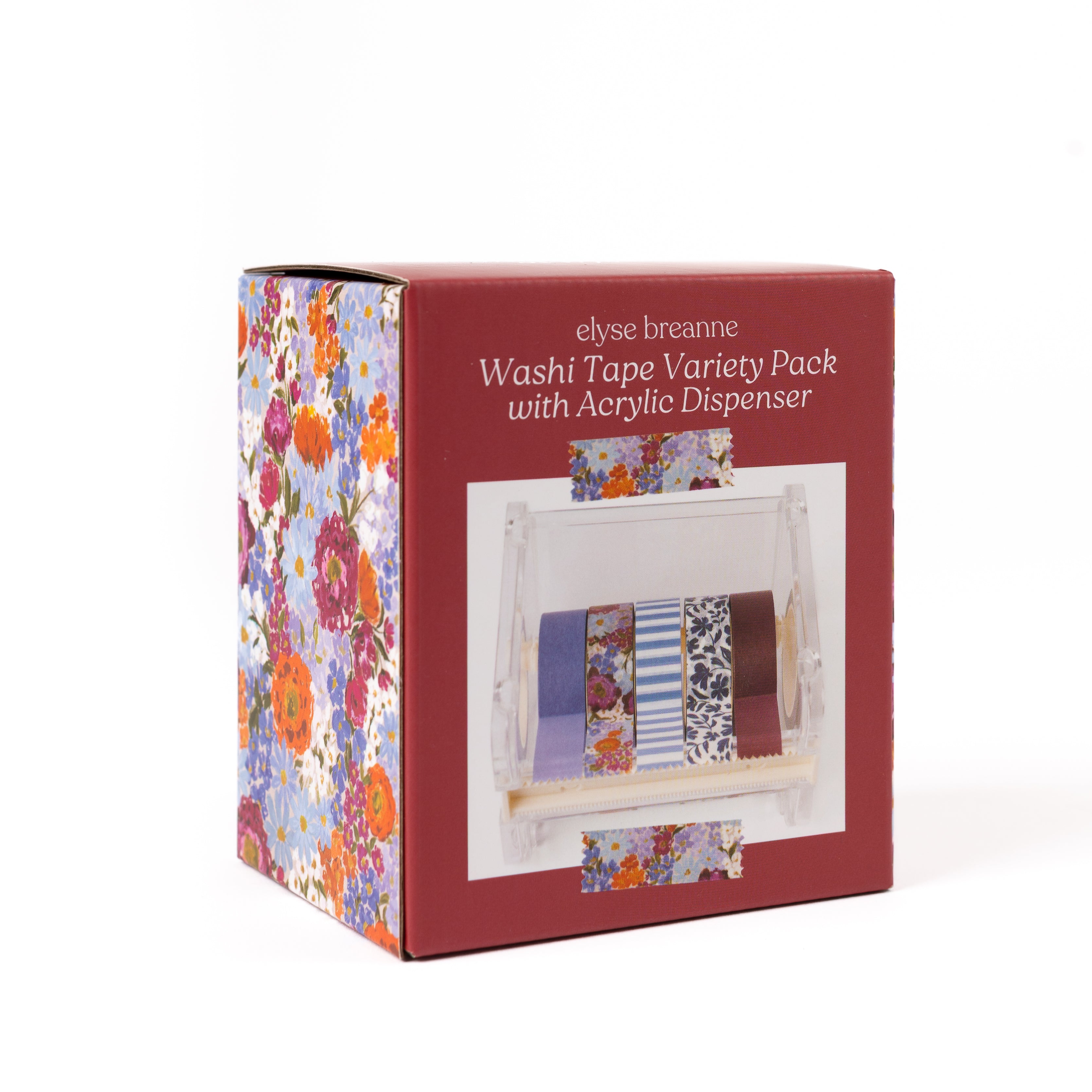 Washi Tape Variety Pack with Acrylic Dispenser