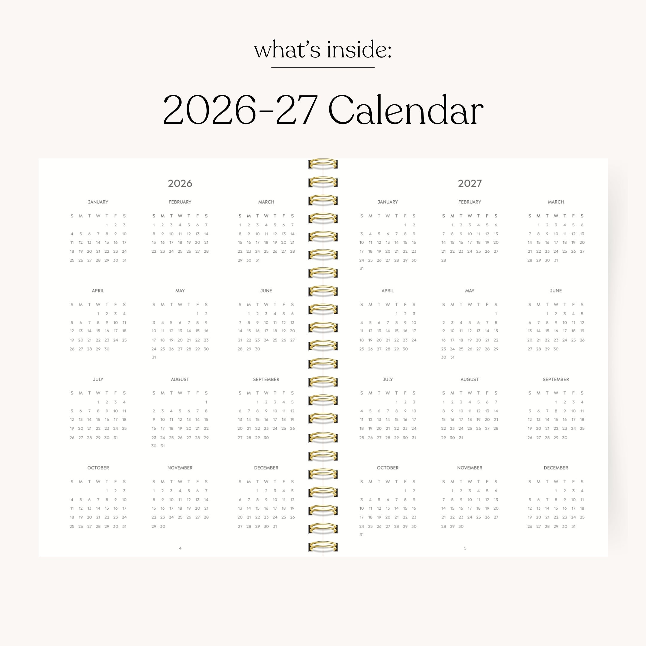 2026-2027 Academic Planner