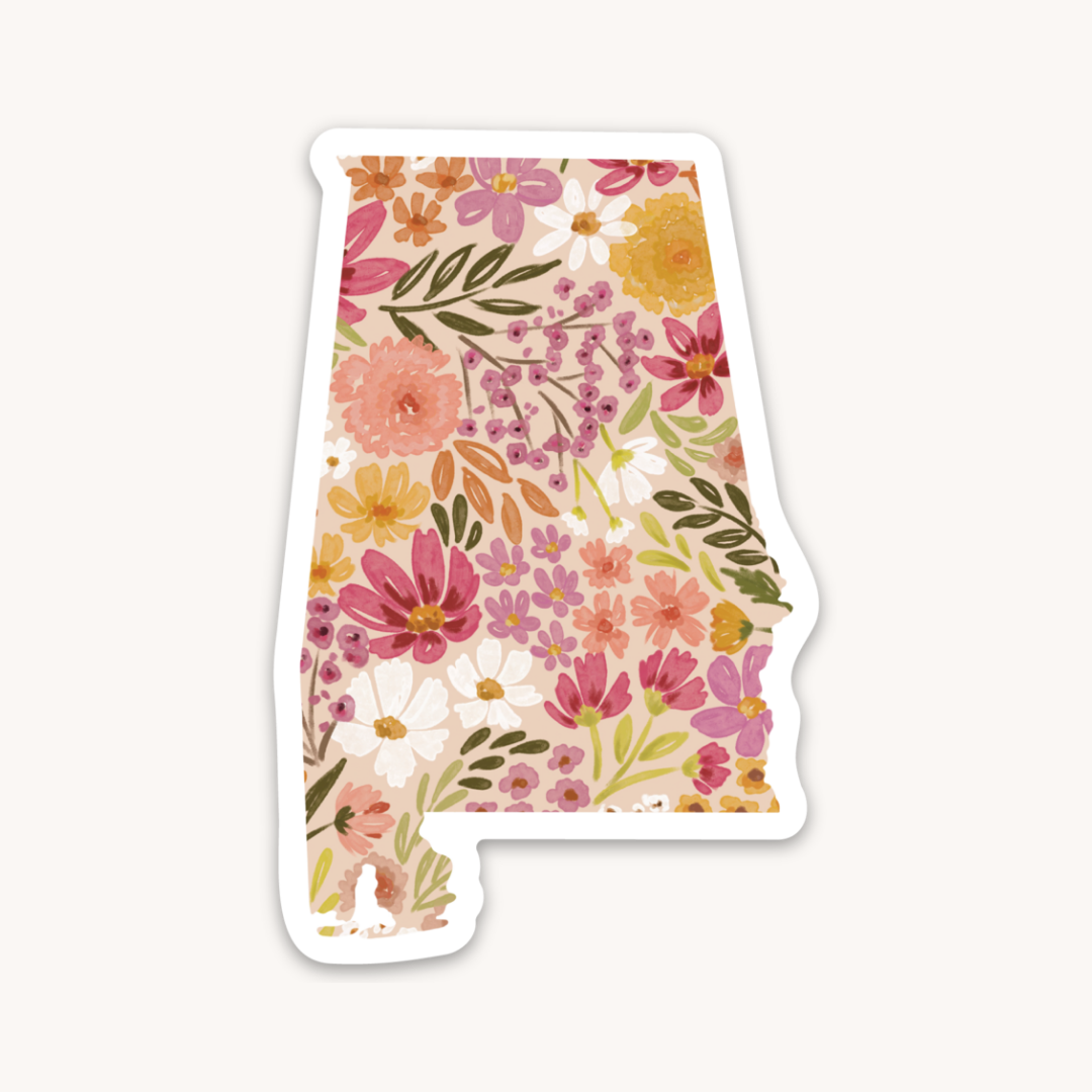 Waterproof Vinyl State Sticker, 3x2"