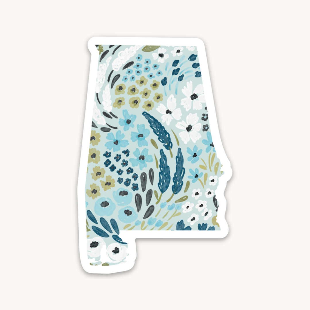 Waterproof Vinyl State Sticker, 3x2"