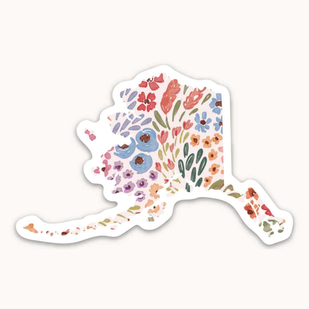 Waterproof Vinyl State Sticker, 3.5x2.25"