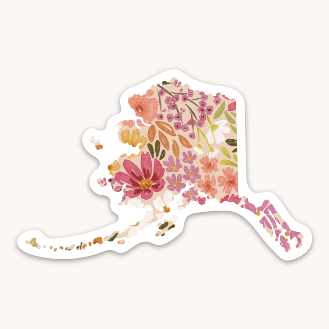 Waterproof Vinyl State Sticker, 3.5x2.25"