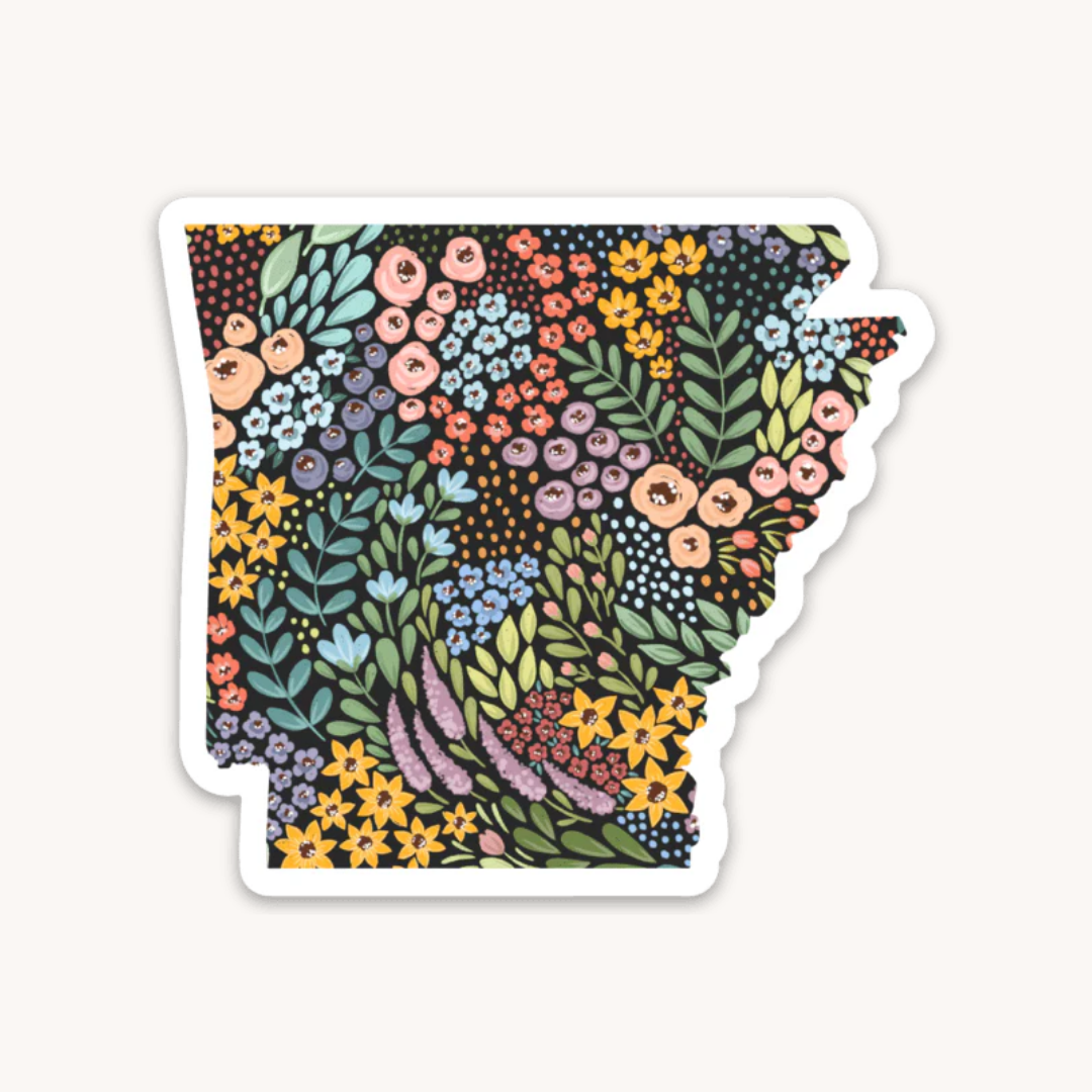 Waterproof Vinyl State Sticker, 3x2.75"