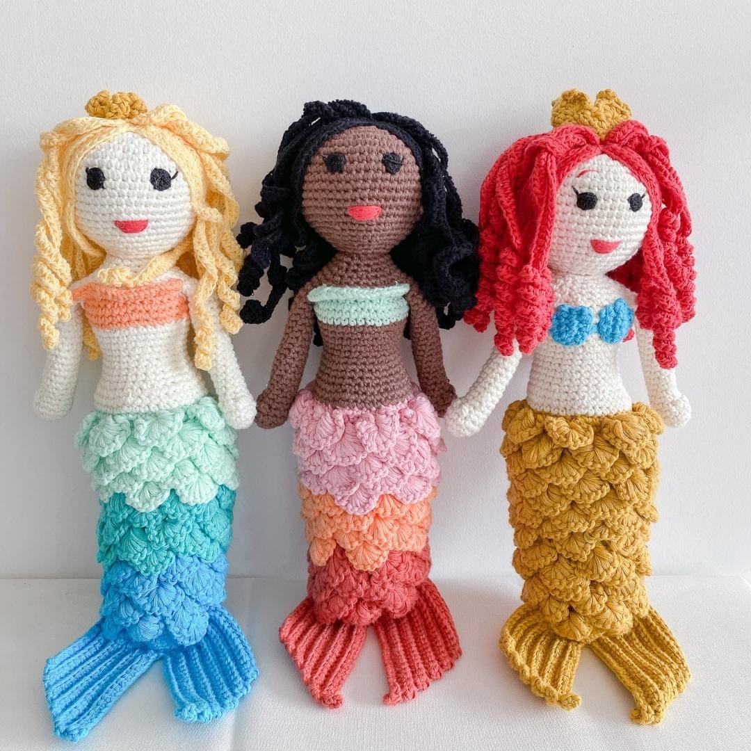 Pearl Mermaid Crochet Stuffed Animal