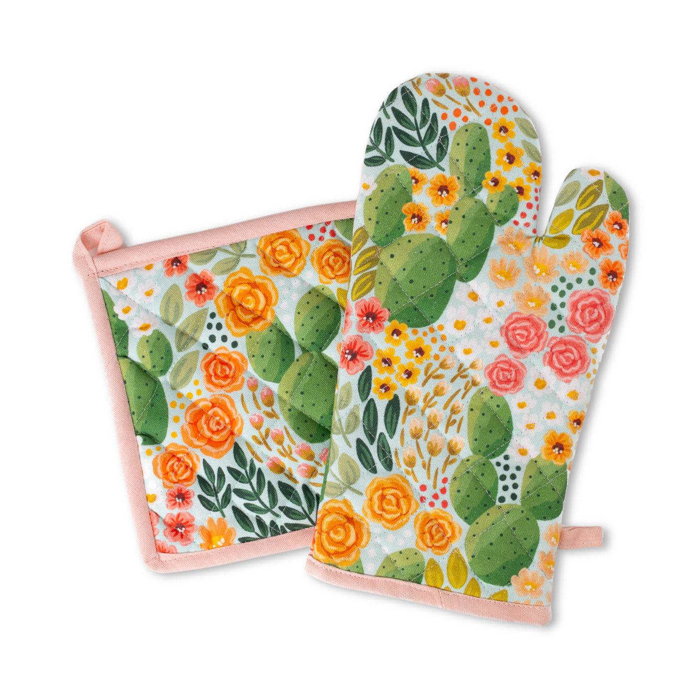 Oven Mitt + Pot Holder Set