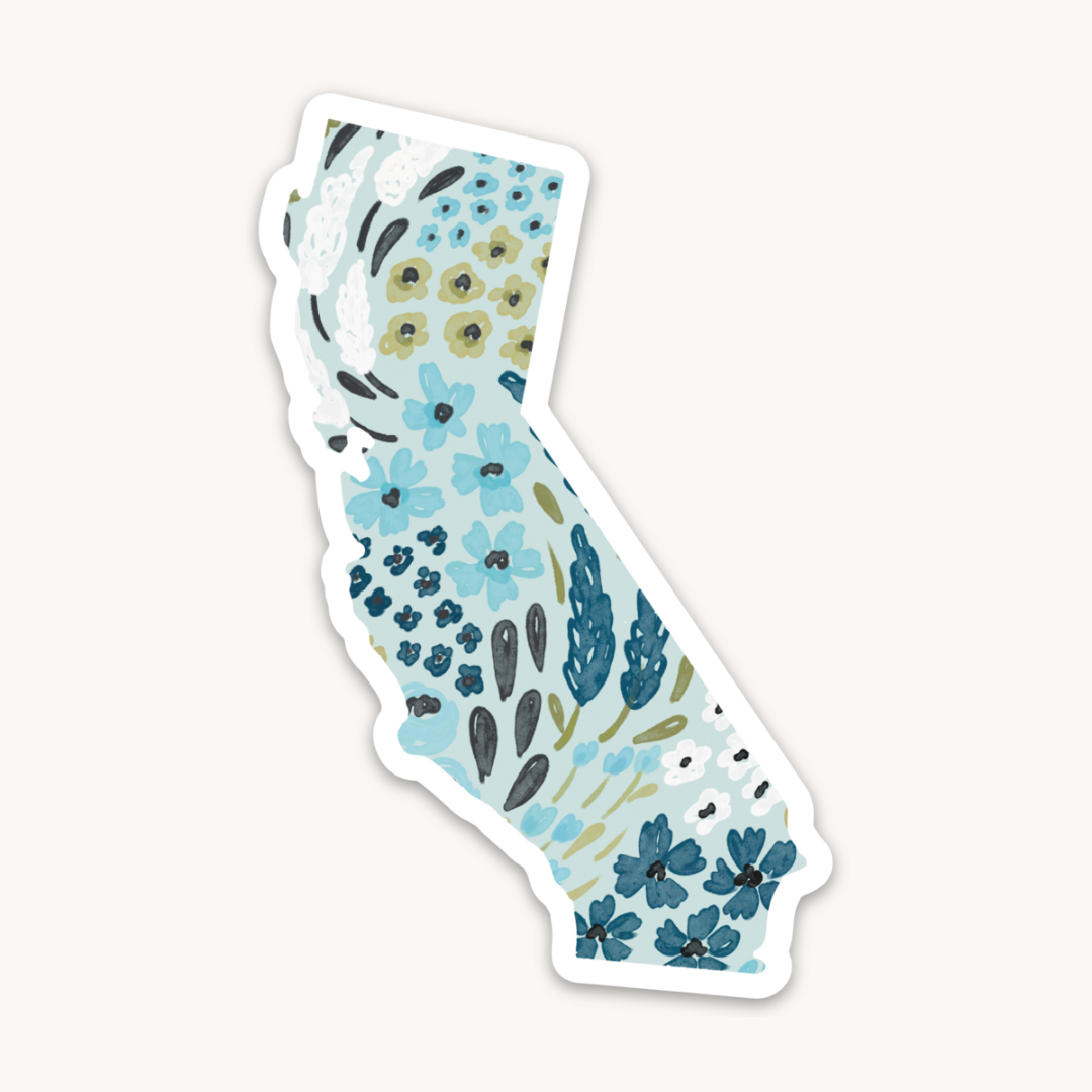 Waterproof Vinyl State Sticker, 3.25x2.5"