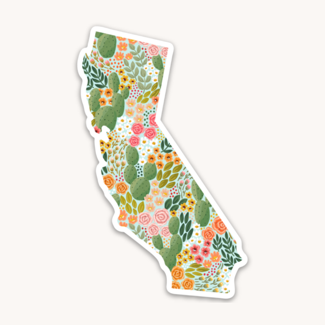 Waterproof Vinyl State Sticker, 3.25x2.5"