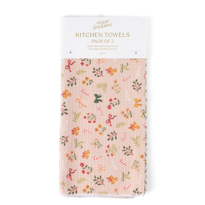 Pack of 3 Microfiber Kitchen Towels