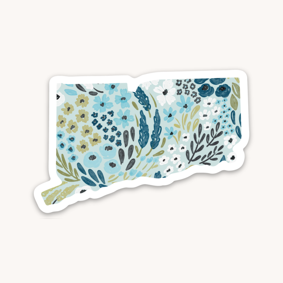 Waterproof Vinyl State Sticker, 2.5x2.75"