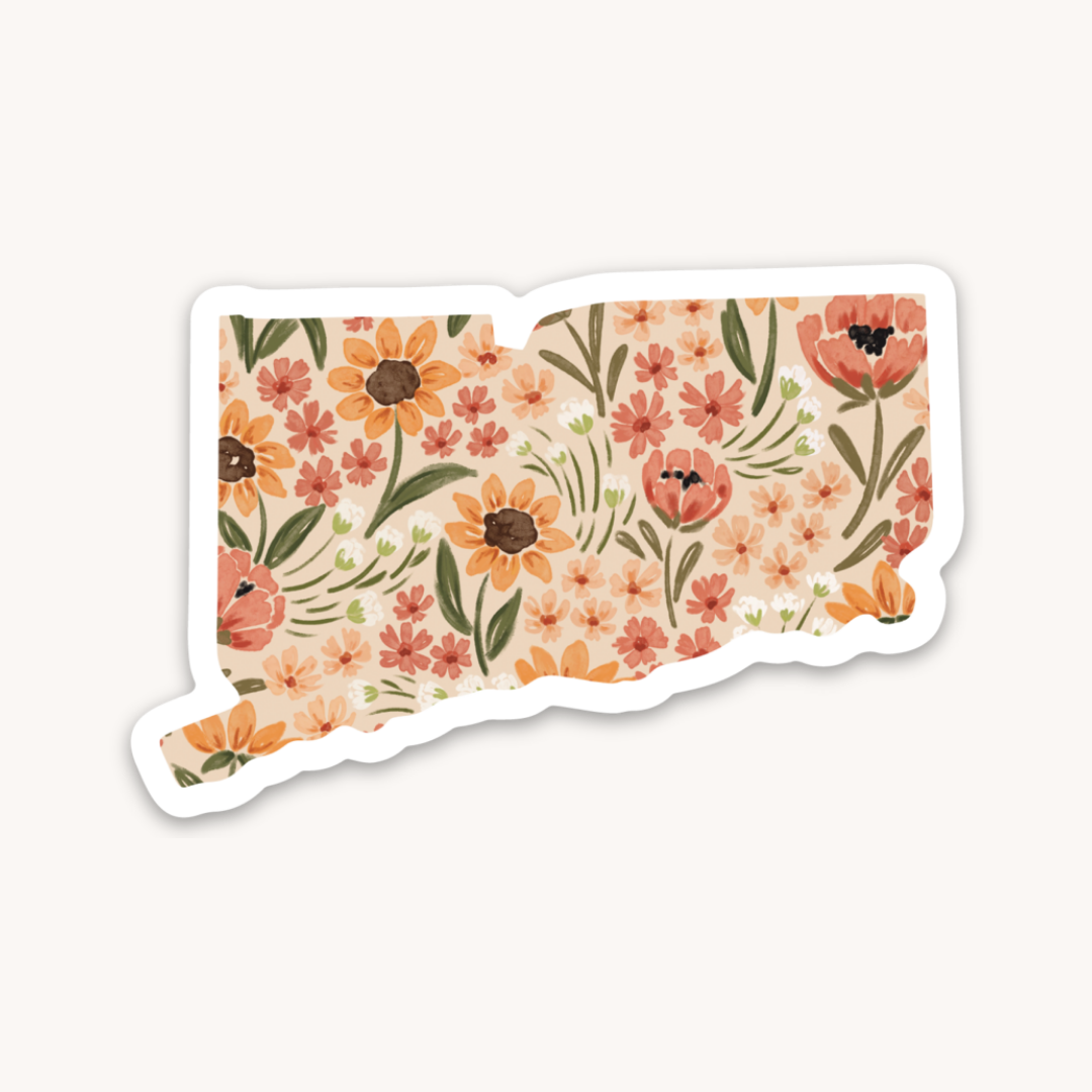 Waterproof Vinyl State Sticker, 2.5x2.75"