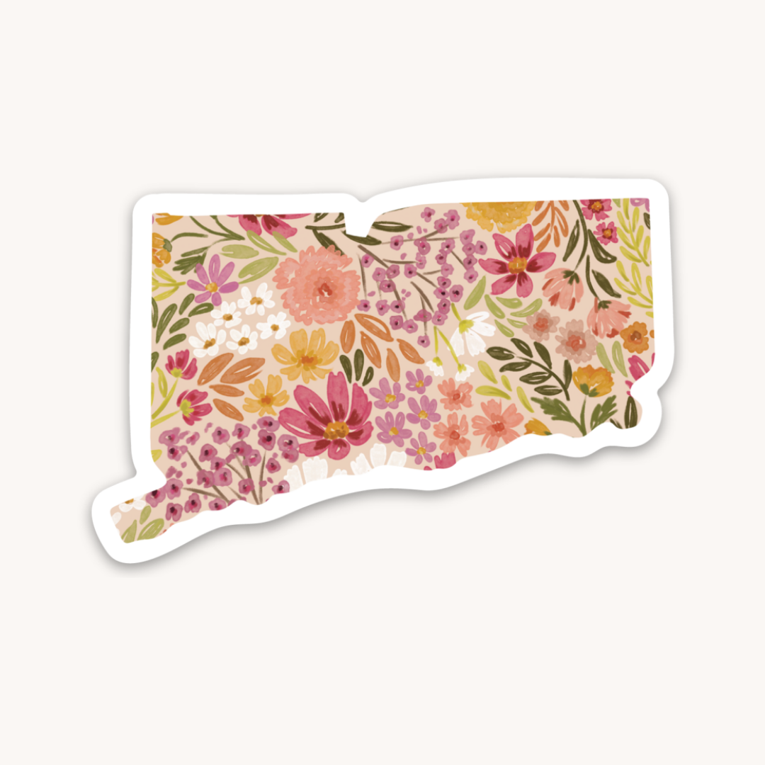 Waterproof Vinyl State Sticker, 2.5x2.75"