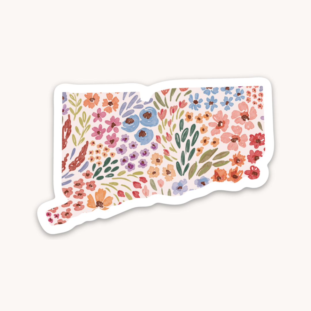 Waterproof Vinyl State Sticker, 2.5x2.75"